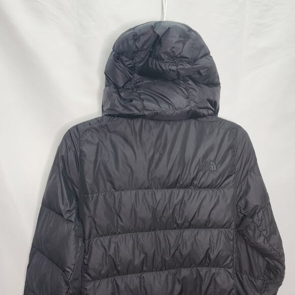 The North Face 550 Women's Black Puffer Quilted Long Hooded Winter Coat Size XS - Picture 13 of 15